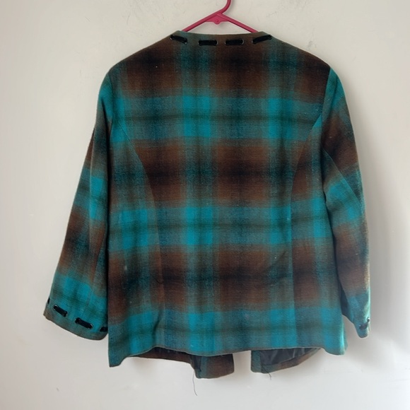 Trenz Woman Womens Plaid Cropped Blazer Size 1X ✔️ - Picture 6 of 6